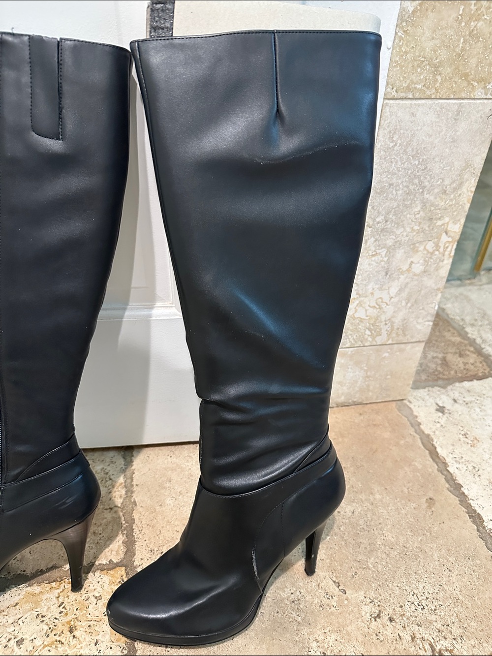 Nine West Knee high Leather Boots - Picture 6 of 9